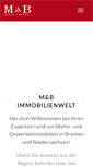 Mobile Screenshot of mb-immobilienwelt.de