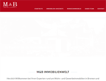Tablet Screenshot of mb-immobilienwelt.de